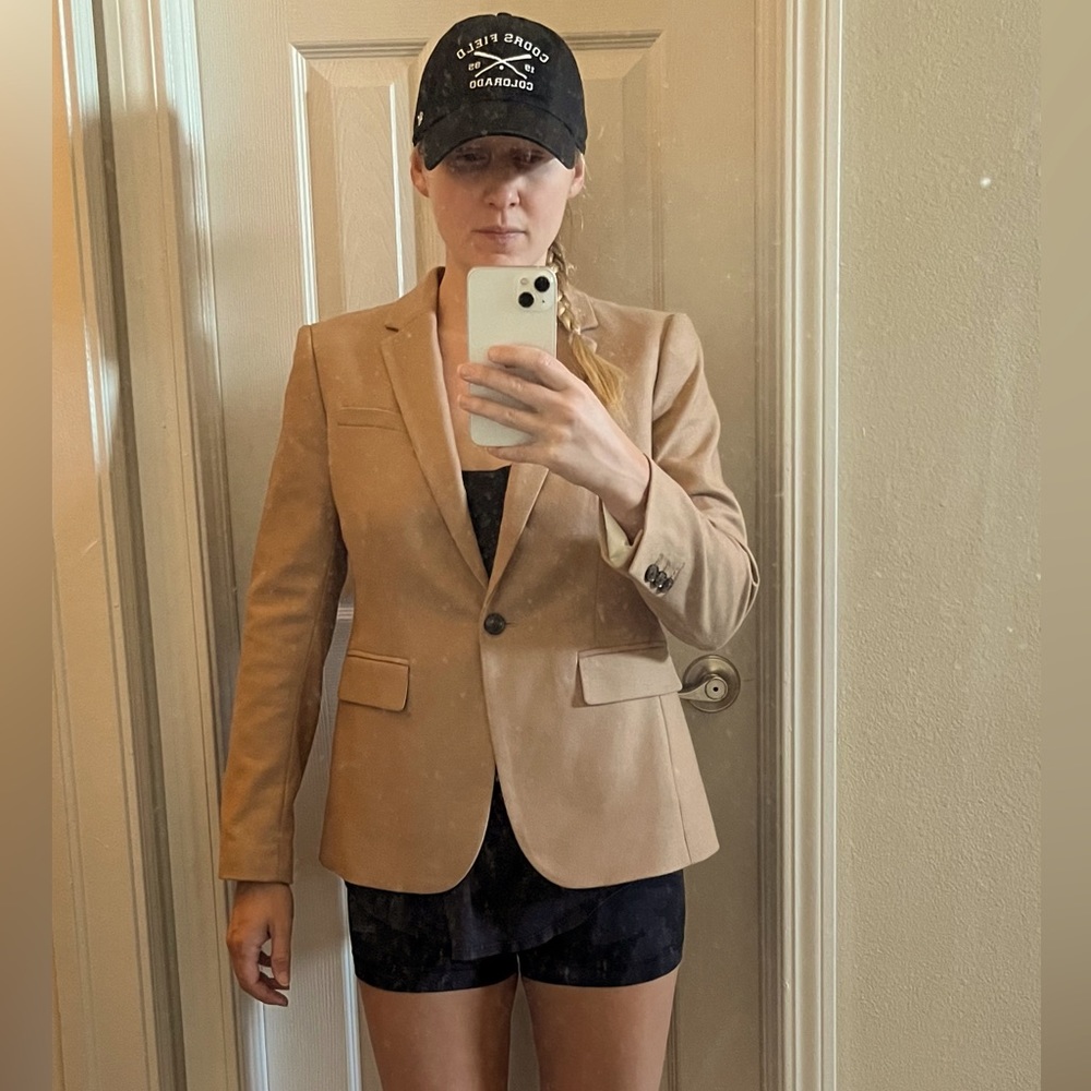 Banana Republic Italian Wool Blazer in Camel